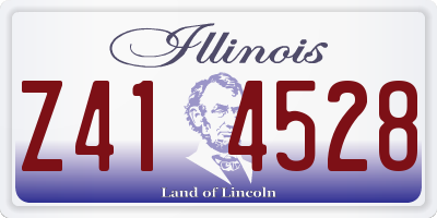 IL license plate Z414528