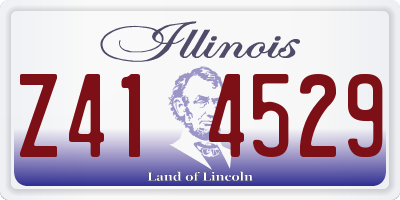 IL license plate Z414529