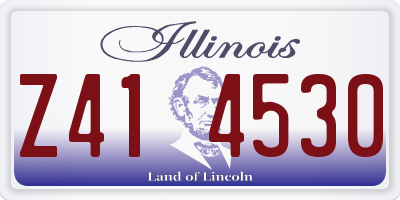 IL license plate Z414530