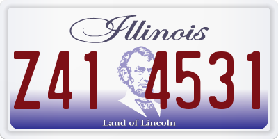 IL license plate Z414531