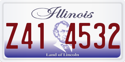 IL license plate Z414532