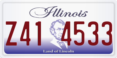 IL license plate Z414533
