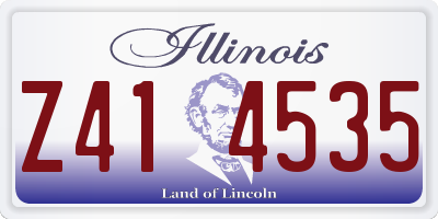 IL license plate Z414535
