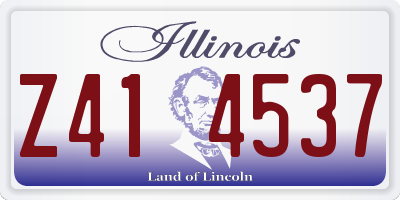 IL license plate Z414537
