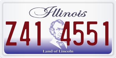 IL license plate Z414551