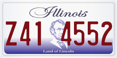 IL license plate Z414552