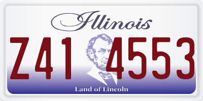 IL license plate Z414553