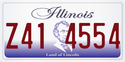IL license plate Z414554