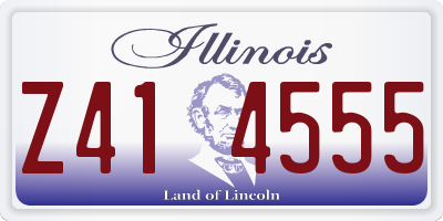IL license plate Z414555