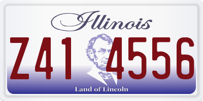 IL license plate Z414556