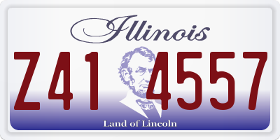 IL license plate Z414557