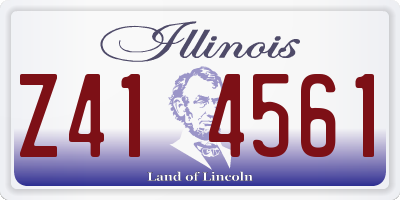 IL license plate Z414561