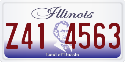 IL license plate Z414563