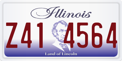 IL license plate Z414564