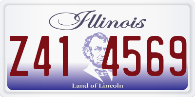 IL license plate Z414569