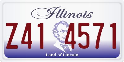 IL license plate Z414571