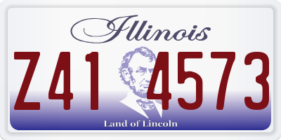 IL license plate Z414573