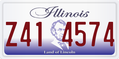 IL license plate Z414574