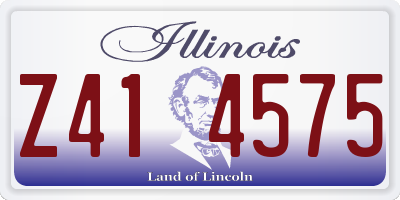 IL license plate Z414575