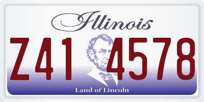 IL license plate Z414578