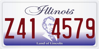 IL license plate Z414579