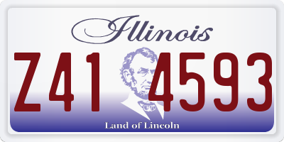 IL license plate Z414593