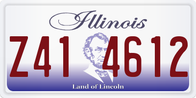 IL license plate Z414612