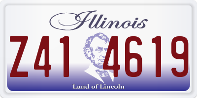 IL license plate Z414619