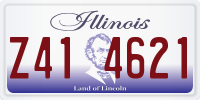 IL license plate Z414621
