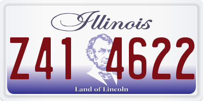 IL license plate Z414622