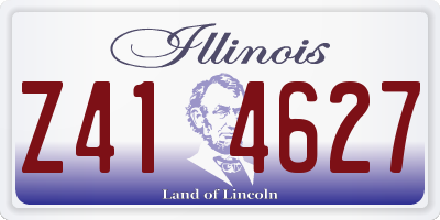 IL license plate Z414627