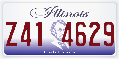 IL license plate Z414629