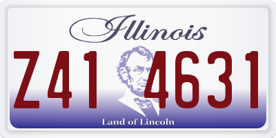 IL license plate Z414631