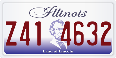 IL license plate Z414632