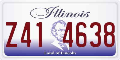 IL license plate Z414638