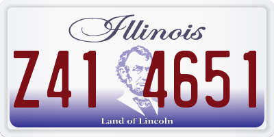 IL license plate Z414651