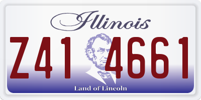 IL license plate Z414661