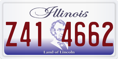 IL license plate Z414662