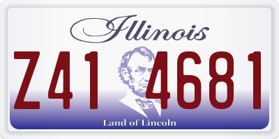 IL license plate Z414681
