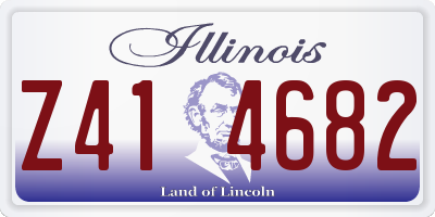 IL license plate Z414682