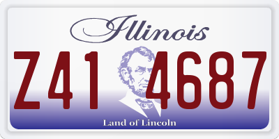 IL license plate Z414687