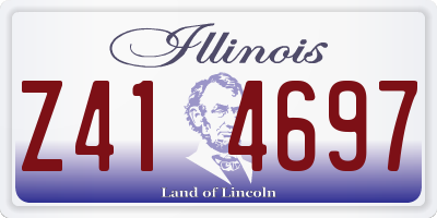 IL license plate Z414697