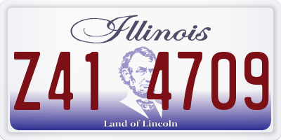 IL license plate Z414709