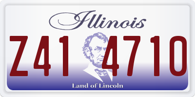 IL license plate Z414710