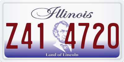 IL license plate Z414720