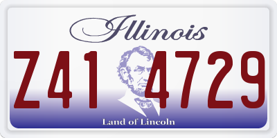 IL license plate Z414729