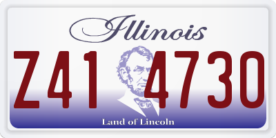 IL license plate Z414730