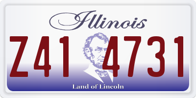IL license plate Z414731