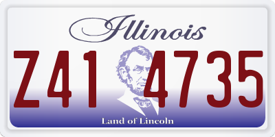 IL license plate Z414735