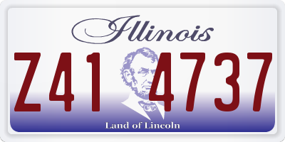 IL license plate Z414737